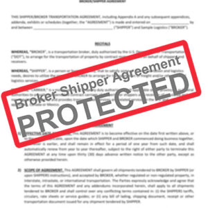 Broker Shipper Agreement