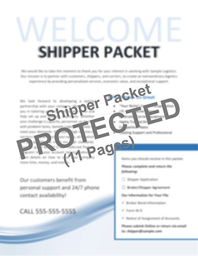 Broker Shipper Packet