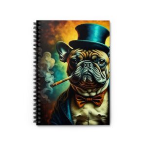 Elegant French Bulldog Notebook - Perfect for Dog Lovers, Journaling, Gift for Him or Her, Back to School, Writing